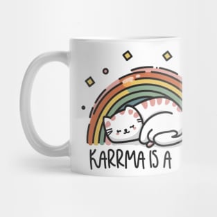 Karma Is A Cat Mug